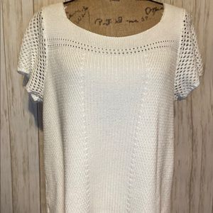 🎀🎀Ann Taylor•Loft White Sweater